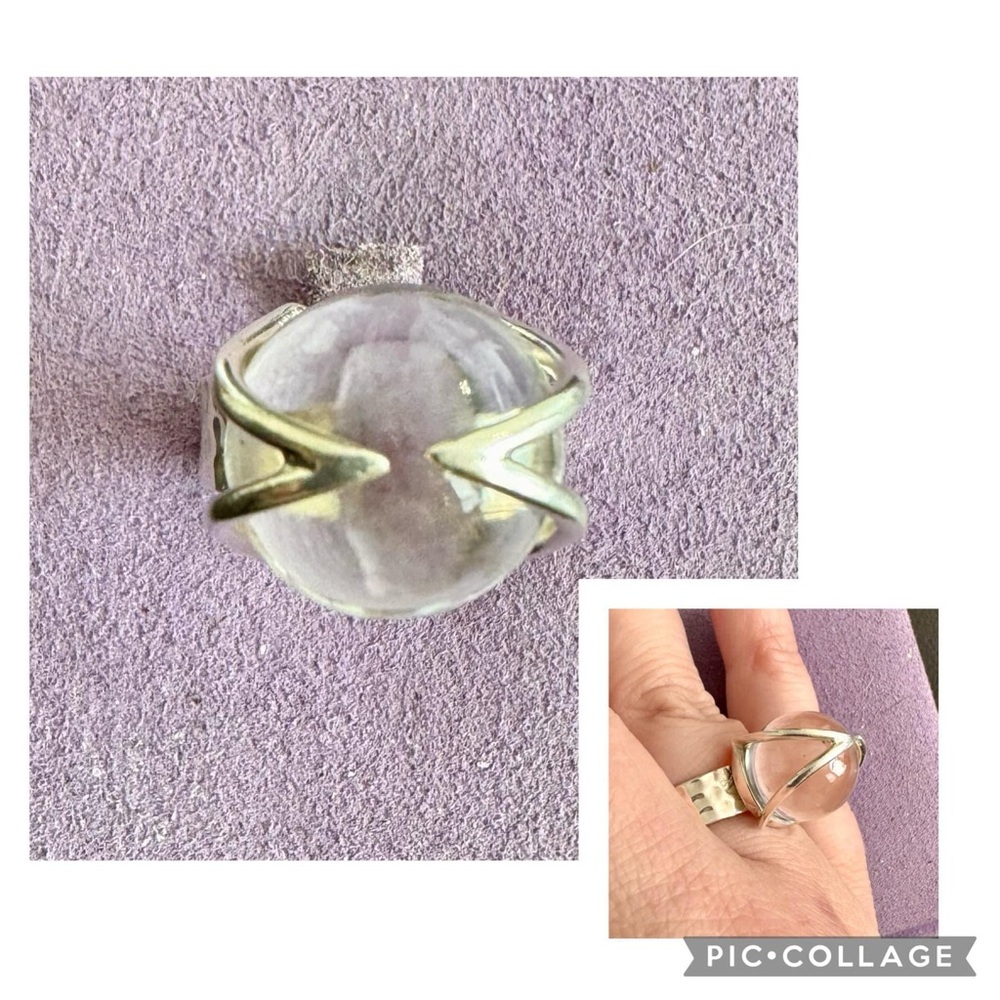 Vintage Sterling Silver Pool of Light Ring